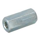 【バラ】高ナット　鉄　ユニクロメッキ　1/2X21X40L　1個