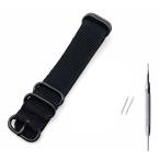 NATO модель 18mm 1 шт. черный часы ремень часы частота нейлон изменение частота изменение ремень spring палка 2 шт . освобождение пружины есть 