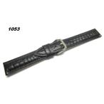 Yahoo! Yahoo!ショッピング(ヤフー ショッピング)（YB-1053）ベルト幅20mm・牛革・形押し・ブラック系　・黒色・時計バンド・牛革・時計ベルト