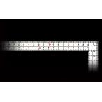 シンワ測定 曲尺厚手広巾 ホワイト ５０cm  表裏同目 ８段目盛 11161