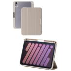 エレコム iPad mini7(A17 Pro 2024年) mini6 第6世代 ケース ソフトレザー ＆me 背面クリア グレージュ TB-A2