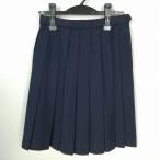  школьная юбка зима предмет w60- длина 53 темно-синий Saitama искусство обобщенный средняя школа плиссировать школьная форма форма женщина б/у HK3000
