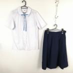  blouse skirt cord Thai top and bottom 3 point set 165 large size summer thing woman school uniform middle . high school white uniform used rank C NA2992