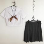  матроска юбка шарф верх и низ 3 позиций комплект лето предмет женщина школьная форма средний . средняя школа белый форма б/у разряд C NA6520