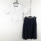  матроска юбка верх и низ 2 позиций комплект лето предмет женщина школьная форма средний . средняя школа белый форма б/у разряд C NA6829