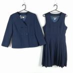  eaton сарафан верх и низ 2 позиций комплект указание Fuji яхта зима предмет женщина школьная форма Takamatsu средний . темно-синий форма б/у разряд C NA7572