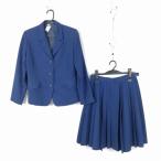  блейзер юбка верх и низ 2 позиций комплект зима предмет женщина школьная форма средний . средняя школа цветок темно-синий форма б/у разряд C NA7784