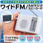 送料無料/定形外 ラジオ ワイドFM対応 スピーカー付き ポータブル アウトドア 乾電池式 コンパクト 災害時 防災 ワイドFM AM すぐ出す ◇ ポータブルラジオMT