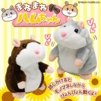 ぬいぐるみ ものまねハムちゃん おしゃべり オウム返し 音声認識 ハムスター 動物 おもちゃ かわいい プレゼント 男の子 女の子 //60N◇ まねまねハムちゃん