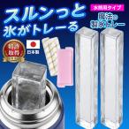 【氷が取りやすい】製氷皿 水筒用 日本製 2本 氷トレー 蓋付き 細め 氷棒 マグボトル アイス 細長い タンブラー 送料無料 150T◇ 魔法の製氷トレー:水筒タイプ
