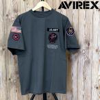 AVIREX アヴィレックス SQ DUST DEVILS PATCH クルーネック 半袖Tシャツ トップス メンズブランド