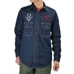 freewheelers FREEWHEELERS рубашка HOTRODDER CUSTOM V8 ROADSTER Birner MECHANIC SHIRT длинный рукав Denim рубашка custom 8.5oz Indigo Denim 2623003