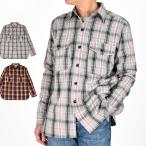 ウエアハウス WAREHOUSE ネルシャツ FLANNEL SHIRTS WITH CHINSTRAP 【N/W】 長袖チェックネルシャツ F柄 G柄 3022