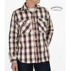 ショッピングネルシャツ ウエアハウス WAREHOUSE ネルシャツ FLANNEL SHIRTS E柄 ネイビーO/W 長袖チェックネルシャツ 3104