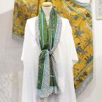 ブロックプリントコットンストールジ...