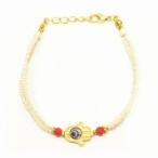 Yahoo! Yahoo!ショッピング(ヤフー ショッピング)【メール便ＯＫ】ナザールボンジュウ トルコのお守り ビーズブレスレット N-B13759WT ホワイト