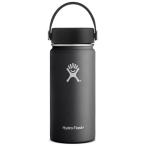 ハイドロフラスク HydroFlask 16oz 473ml ワイドマウス Wide Mouth ブラック 5089022-20