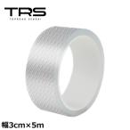 TRS 衝突防止ストリップ ステッカー 透明カーボン 幅3cm×5m 360110