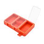 waku fimac маленький размер tuck ru кейс 3 раздел compact место хранения перегородка . имеется водонепроницаемый переносной искусственная приманка кейс крюк sin машина мелкие вещи регулировка примерно 14cm