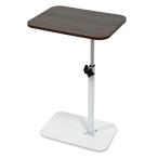 K&amp;M подниматься и опускаться тип боковой стол Brown × белый 360° вращение высота регулировка ширина 45× глубина 28cm диван ширина компактный 