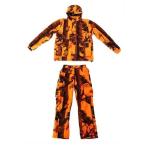 トップシューター リバーシブル迷彩ジャケット　オレンジ迷彩パンツ 上下セット　Ｍサイズ ハンティング 狩猟用