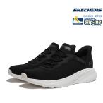 スケッチャーズ スリップインズ メンズ スニーカー ハンズフリー SKECHERS 118300 BLK BOBS Squad Chaos Daily Hype Slip-ins ウォーキング ブラック ボブス