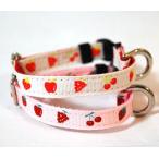 フルーツイチゴ首輪Sサイズチワワ布...