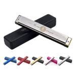  harmonica C style 24 hole . sound beginner child oriented introduction practice for cleaning Cross storage case attaching resin body 