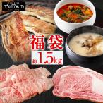 ショッピングカニ福袋 送料無料 焼肉 福袋 セット プラチナ 1525g 黒毛和牛切り落とし リブロ―ス 骨付きカルビ ハラミ ホルモン 豚トロ  冷凍スープ BBQ バーベキュー