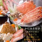 かにみそ付き 生ズワイガニまるごとかに鍋セット約400g（2〜3人前） かに カニ 蟹 送料無料