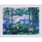 RIOLIS Cross стежок вышивка комплект No.2034 "Water Lilies" after Claude Monet's Painting ( Claw do*mone водяная лилия ) [ за границей наличие / срок поставки 1~2 месяцев степень ]