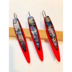 13cm 弓角ルアー 横流れ模様 ブラッ�