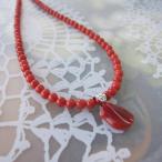 Yahoo! Yahoo!ショッピング(ヤフー ショッピング)日本・高知産血赤珊瑚の ペンダントネックレス /K14WG/変形/サルジ/ イタリア/『宝石サンゴ』