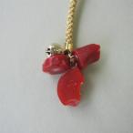  Япония Kochi производство красный .. netsuke (3 шт есть ) человек шелк счастливый случай ... исключая [ драгоценнный камень коралл ].... календарь день рождения . праздник 3 месяц. зодиакальный камень подарок подарок брак 35 годовщина .. работник 