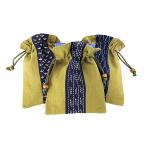 Yahoo! Yahoo!ショッピング(ヤフー ショッピング)メール便送料無料　刺子巾着 きんちゃく バッグ 浴衣 ゆかた バック 刺し子 花火大会 お祭り 和柄 古典 和装小物 レトロ 浪漫 ロマン 通信販売 通販 メール便OK