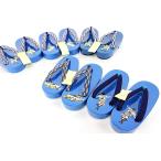 送料無料子供用下駄16.5cm塗り青男の子男児ちびっこサンダルゲタげた浴衣...