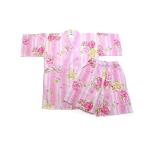 女物甚平MLサイズ女甚平女の子親子女児ペア親子お祭り浴衣生地使用レディース