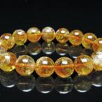 シトリンブレスレット虹入り12mm...