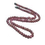 ルビーネックレス128面カット高品...