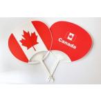 TOSPA национальный флаг рисунок веер "uchiwa" Canada национальный флаг рисунок клен leaf флаг (2 шт. комплект комплект )
