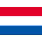 【訳あり】 オランダ 国旗 Aサイズ 34×50cm 木綿製