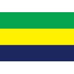 [ в аренду национальный флаг комплект 3.4 день ]gabon национальный флаг комплект (90×135cm* paul (pole) * подставка имеется )