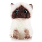 高級ぬいぐるみ　猫 ネコ　ラグドール ぬいぐるみ　人気 ギフト　最適なプレゼント　やさしい手触り　 猫 　置物 インテリア 26cm 座り　ホワイト