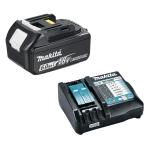 【在庫限り】マキタ(makita) 18Vバッテリー＆急速充電器セット BL1860B(6.0Ah) DC18RF 純正 正規販売店 高容量 急速充電対応 電動工具用 国内流通品