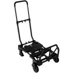 花岡車輌 折り畳み式台車 F-CART 2×4 BK フラットカート ブラック 385×640×130 耐荷重120kg