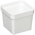 大和プラスチック プラントポット 角2号 0.08L ホワイト 60×60×52mm 奥行60mm