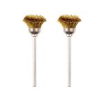 PROXXON(プロクソン) ワイヤーブラシカップ型 2個 No.28963 真鍮製 奥行13mm