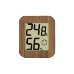 シンワ測定 デジタル温湿度計 環境チェッカー ミニ 木製 ダークブラウン 73233