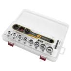 アネックス(ANEX) オフセットアダプター17mmソケットセット AOA-17S1 電動ドライバー対応 狭所対応 多サイズソケット付き