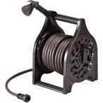 ホースリール 20m 耐久性が高いアルミ製 アンティーク調 G-Flora(ジーフローラ) ブラウン おしゃれ AR-20D(BR) 散水 グリーンライフ